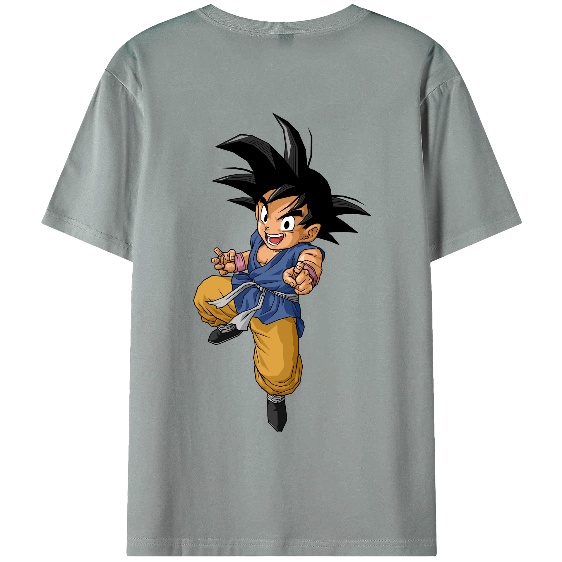 （画像用） ドラゴンボール 孫悟空（そん ごくう）Son Goku カカロット DRAGON BALL Kakarotto 綿100％ メンズ半袖Tシャツ（バックプリント） 通気性